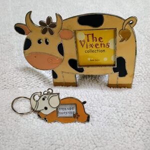 Cow Photo Frame - Brown and Black